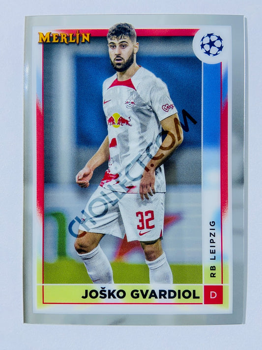 Joško Gvardiol - RB Leipzig 2022-23 Topps Merlin Chrome UEFA Club Competitions #116