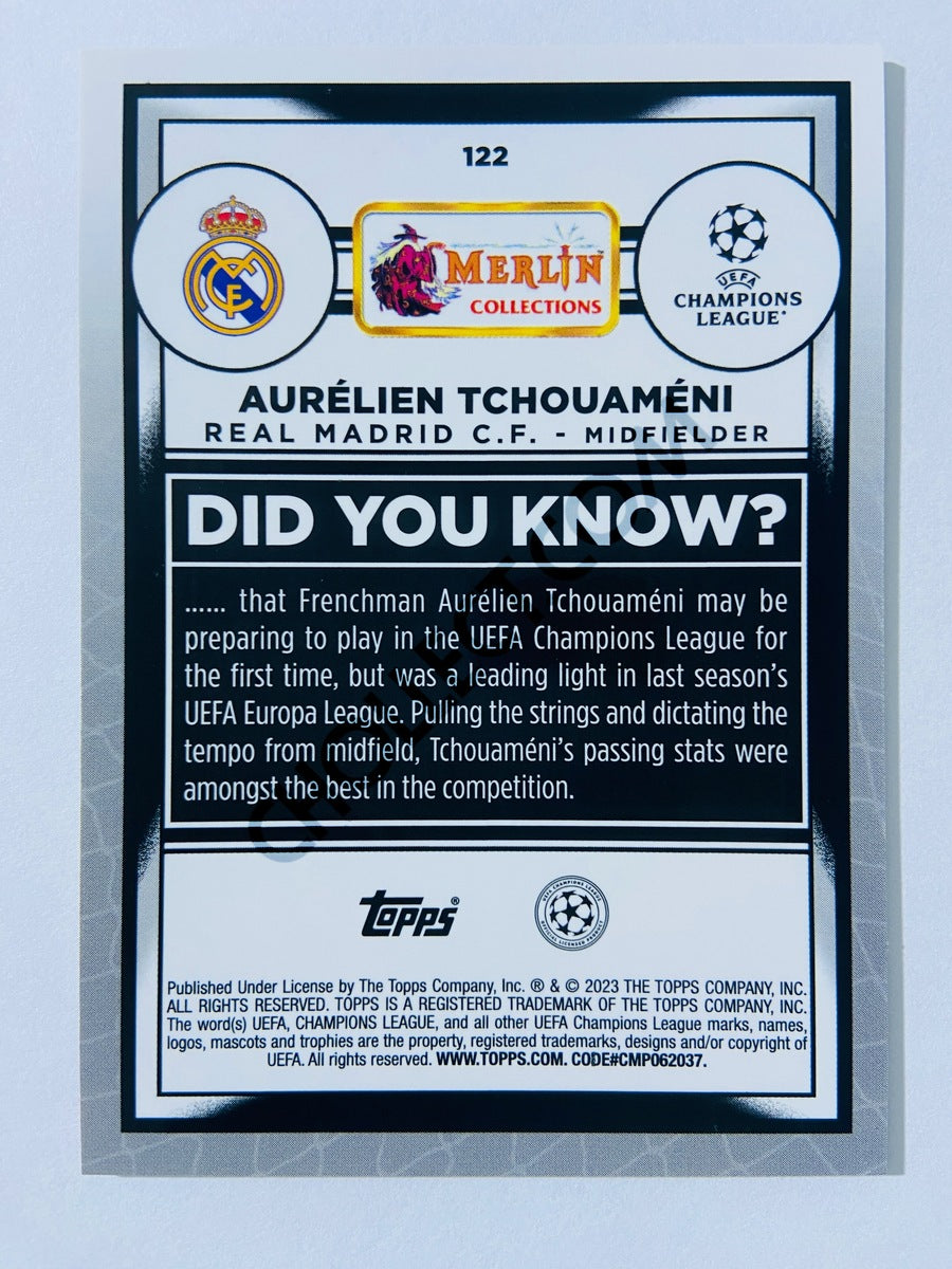 Aurelien Tchouameni - Real Madrid C.F. 2022-23 Topps Merlin Chrome UEFA Club Competitions #122