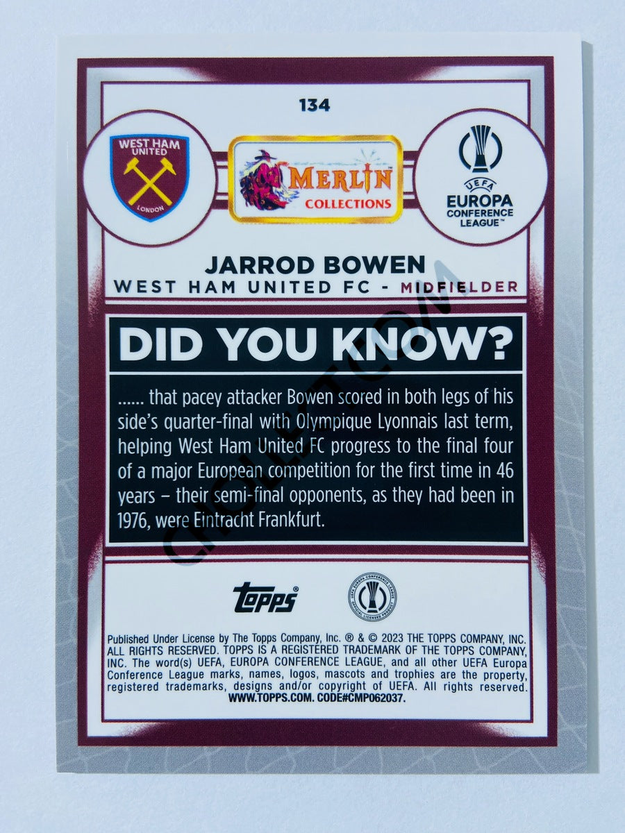 Jarrod Bowen - West Ham United FC 2022-23 Topps Merlin Chrome UEFA Club Competitions #134