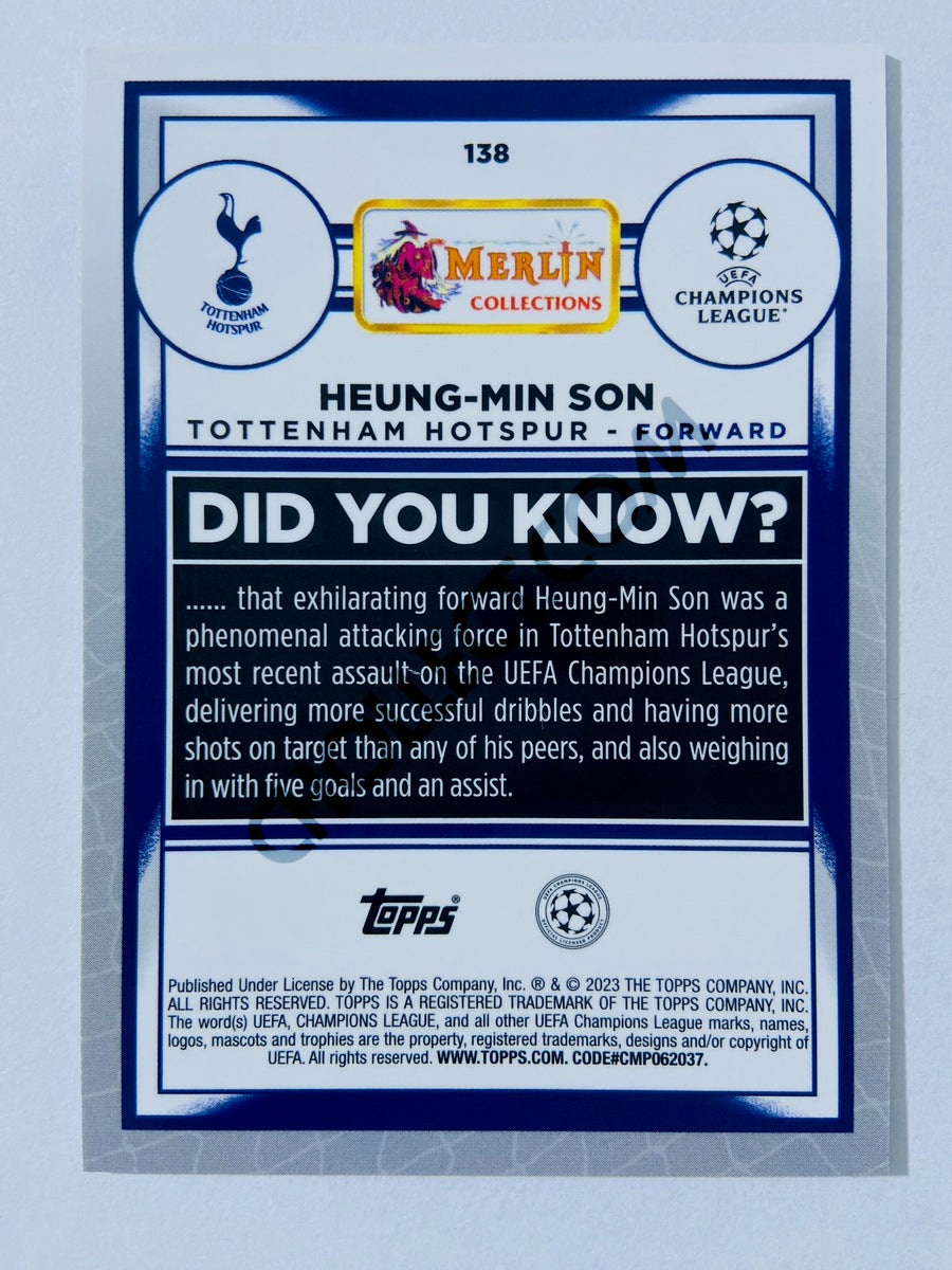 Heung-min Son - Tottenham Hotspur 2022-23 Topps Merlin Chrome UEFA Club Competitions #138