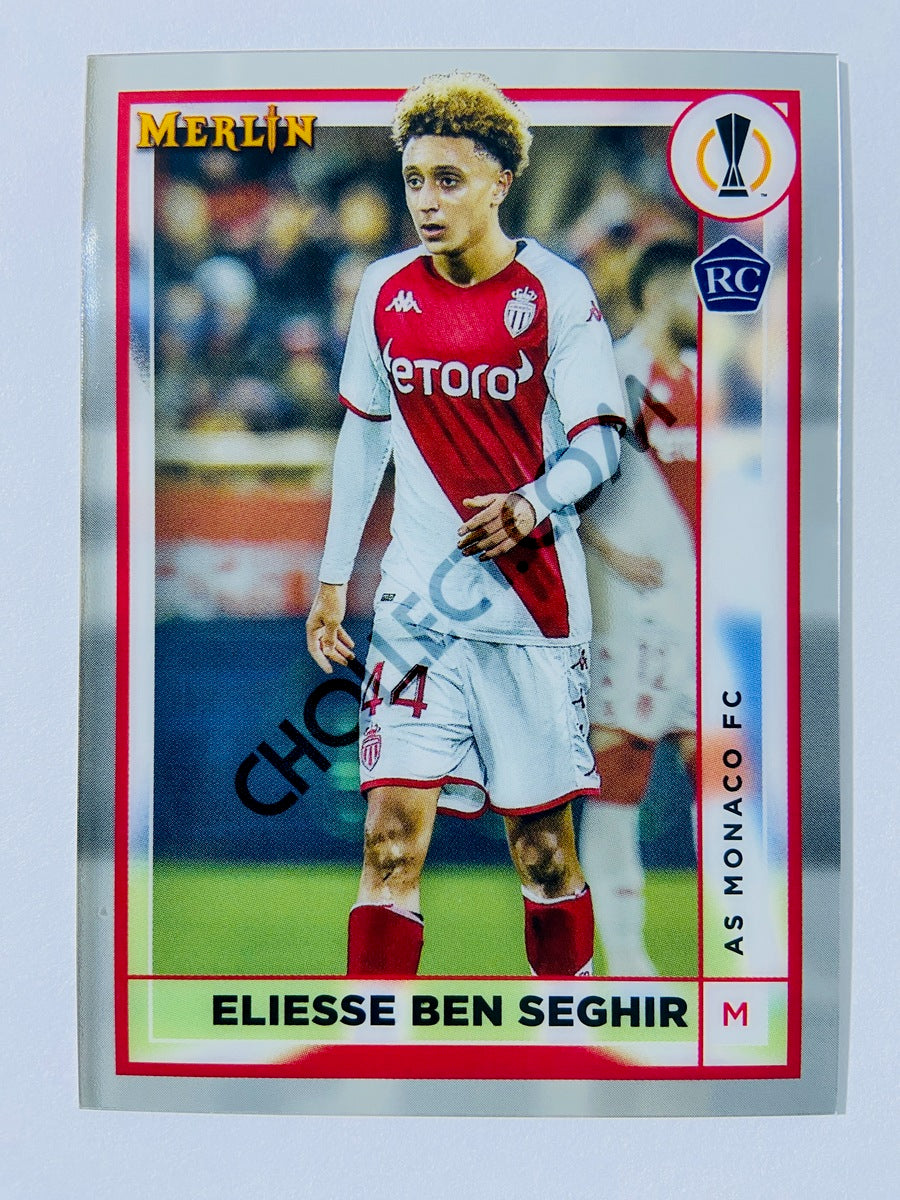 Eliesse Ben Seghir - AS Monaco FC 2022-23 Topps Merlin Chrome UEFA Club Competitions RC Rookie #21