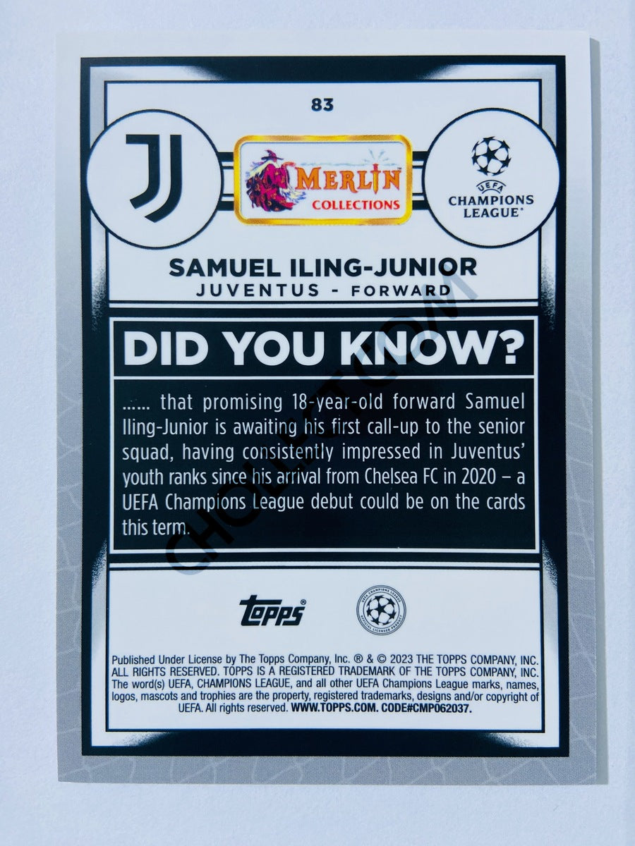 Samuel Iling-Junior - Juventus 2022-23 Topps Merlin Chrome UEFA Club Competitions RC Rookie #83