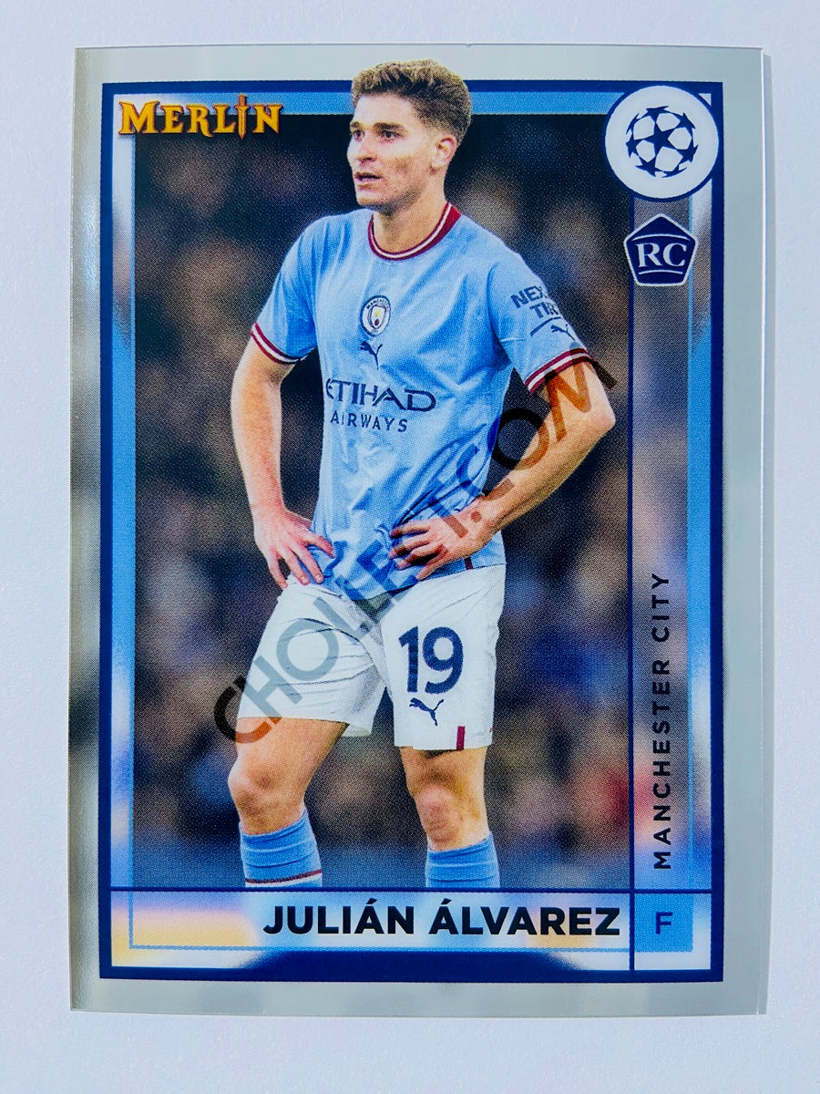 Julian Alvarez - Manchester City 2022-23 Topps Merlin Chrome UEFA Club Competitions RC Rookie #94