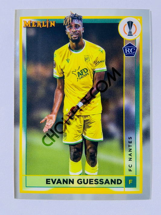 Evann Guessand - FC Nantes 2022-23 Topps Merlin Chrome UEFA Club Competitions RC Rookie #110