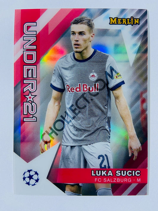 Luka Sucic - FC Salzburg 2022-23 Topps Merlin Chrome UEFA Club Competitions Under 21 #U21-10