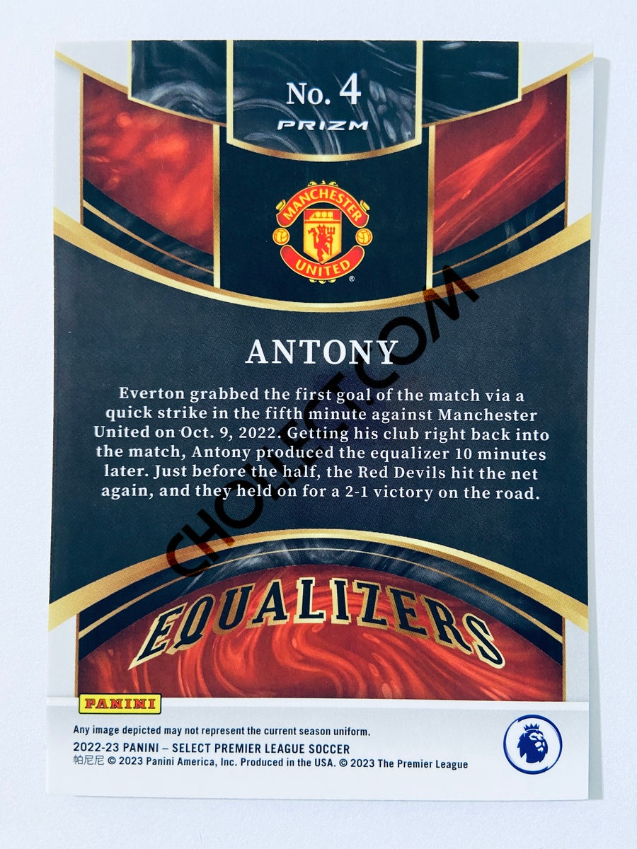Antony - Manchester United 2022-23 Panini Select Premier League Equalizers Insert #4