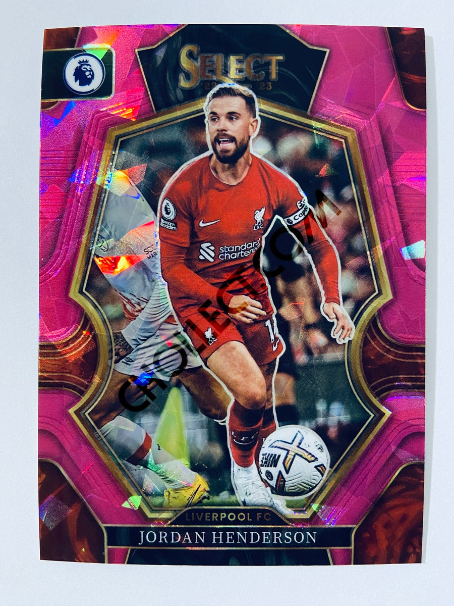 Jordan Henderson - Liverpool FC 2022-23 Panini Select Premier League Mezzanine Pink Ice Parallel #119