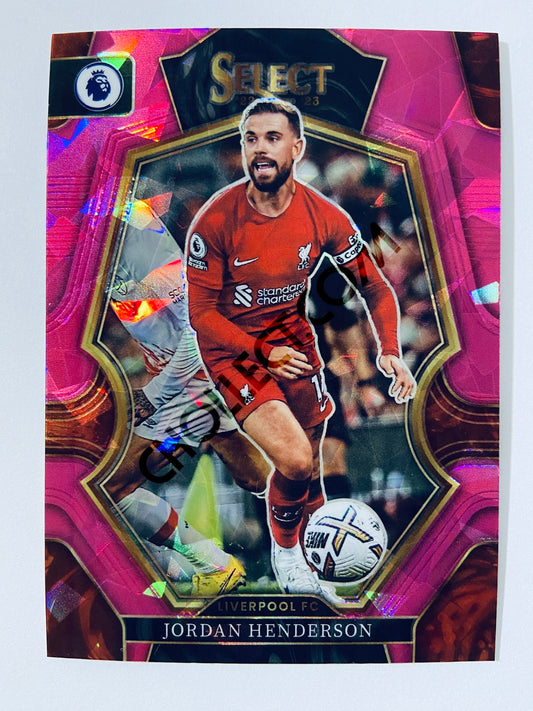 Jordan Henderson - Liverpool FC 2022-23 Panini Select Premier League Mezzanine Pink Ice Parallel #119