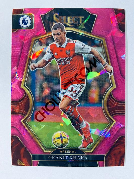 Granit Xhaka - Arsenal 2022-23 Panini Select Premier League Mezzanine Pink Ice Parallel #142