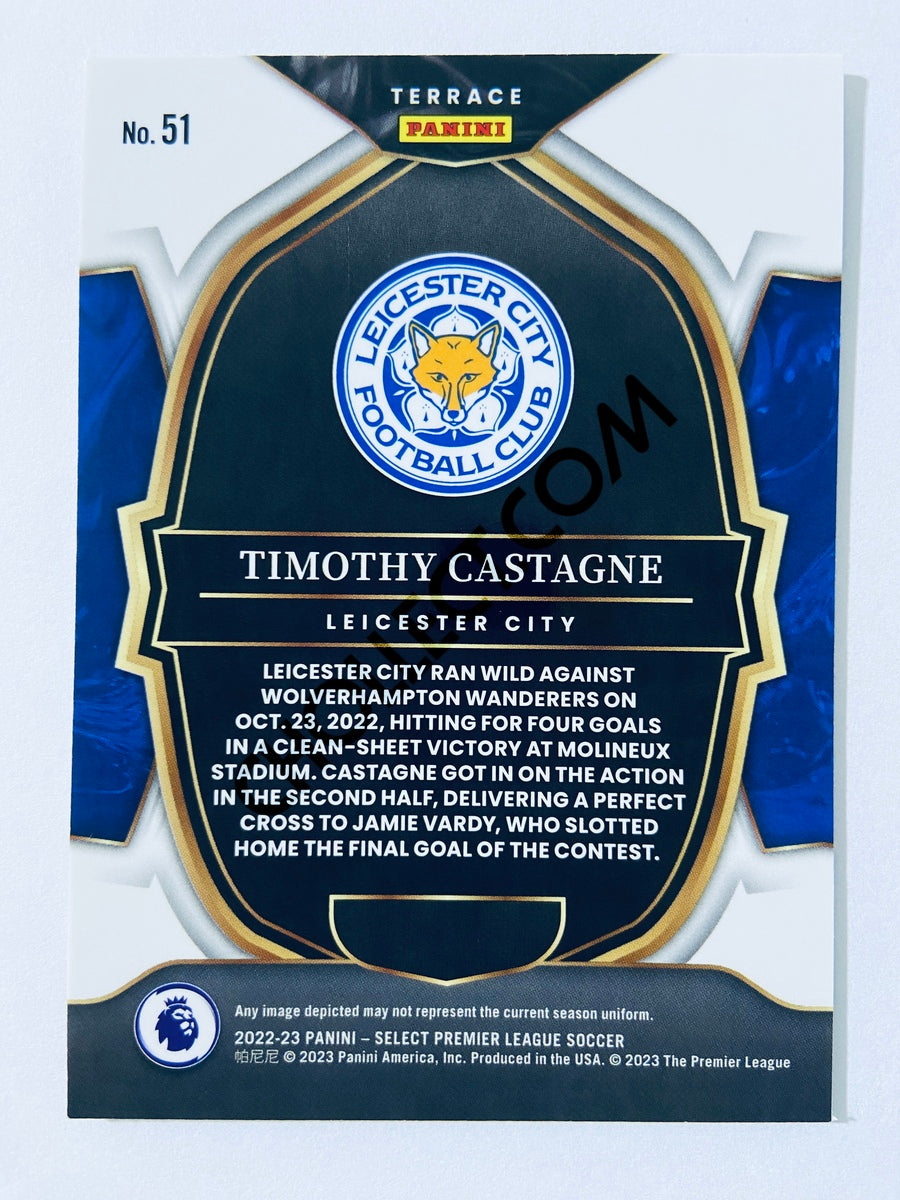 Timothy Castagne - Leicester City 2022-23 Panini Select Premier League Terrace #51