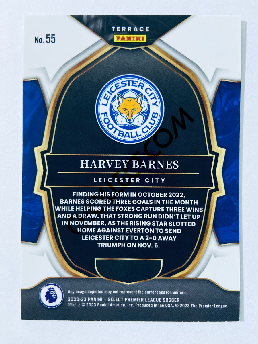 Harvey Barnes - Leicester City 2022-23 Panini Select Premier League Terrace #55