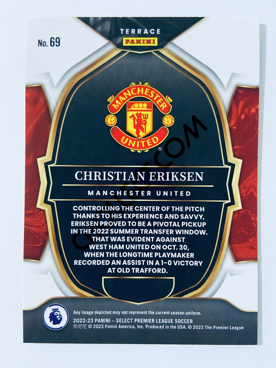 Christian Eriksen - Manchester United 2022-23 Panini Select Premier League Terrace #69