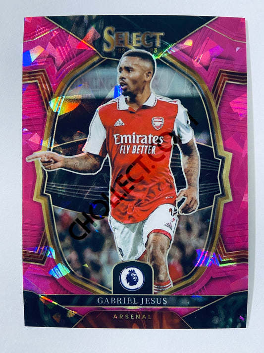 Gabriel Jesus – Arsenal 2022-23 Panini Select Premier League Terrace Pink Ice Parallel #10