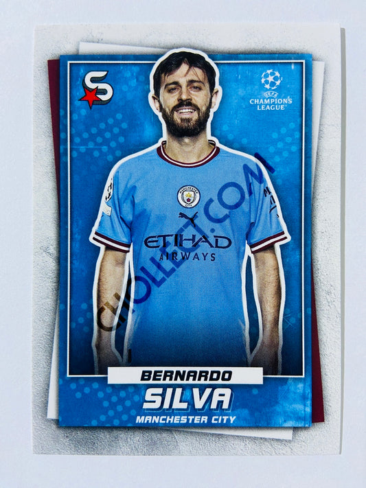 Bernardo Silva - Manchester City 2022-23 Topps UEFA Superstars #7