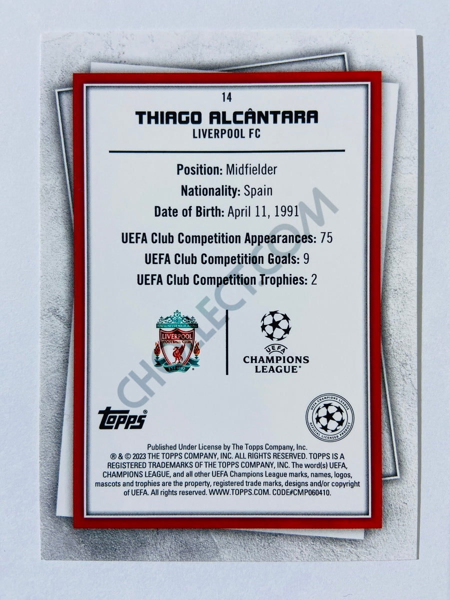 Thiago Alcântara - Liverpool 2022-23 Topps UEFA Superstars #14