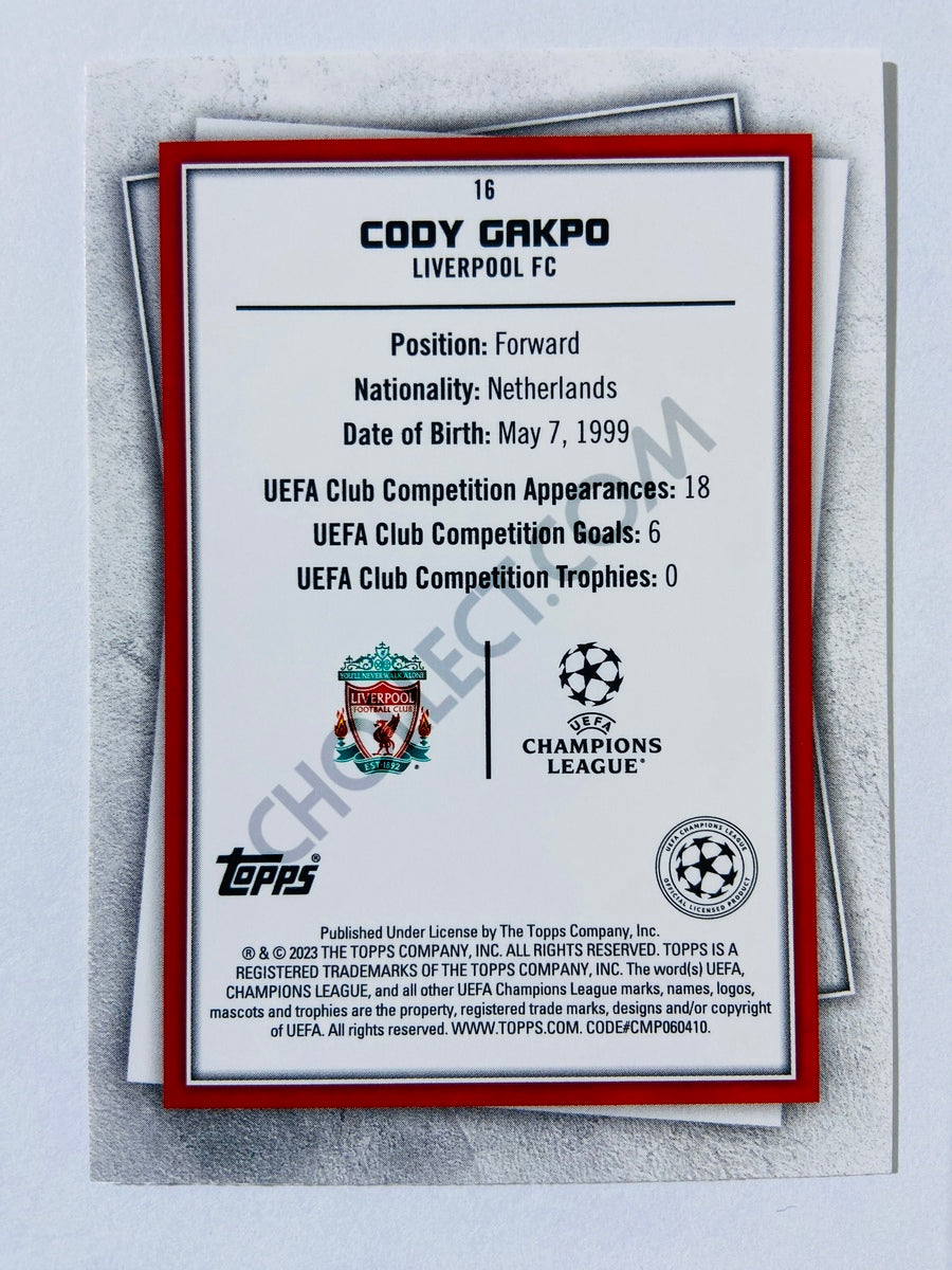 Cody Gakpo - Liverpool 2022-23 Topps UEFA Superstars #16