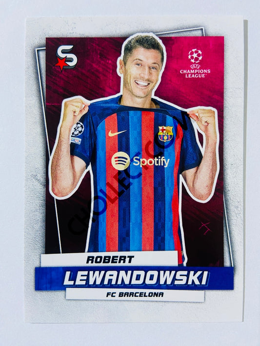 Robert Lewandowski - FC Barcelona 2022-23 Topps UEFA Superstars #56