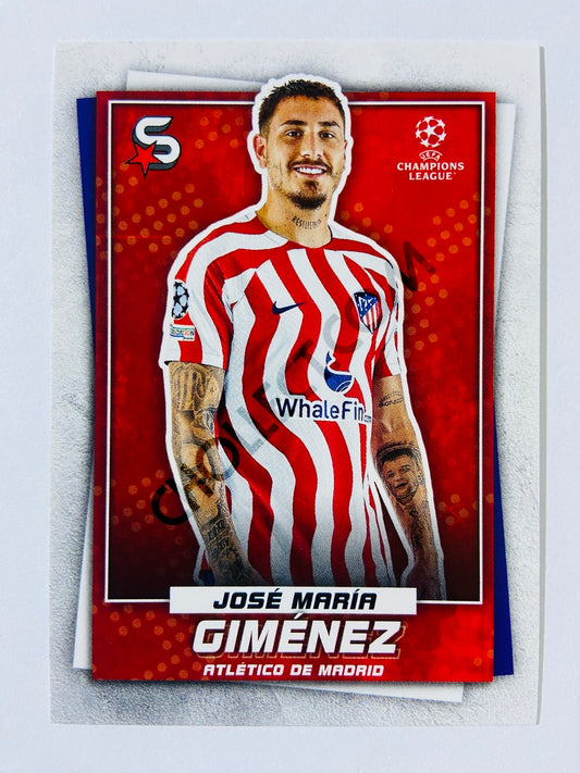 José María Giménez - Atlético de Madrid 2022-23 Topps UEFA Superstars #58