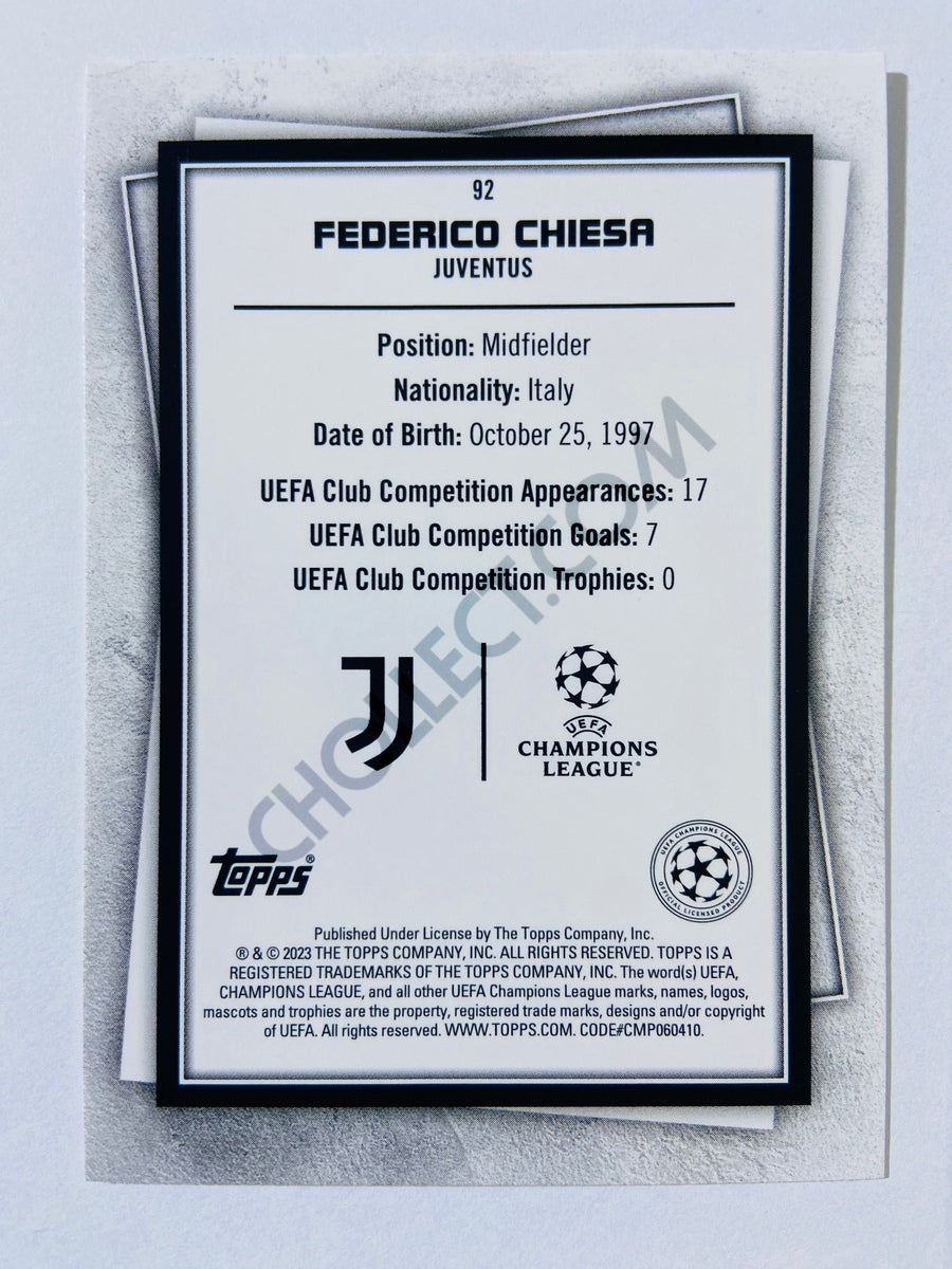 Federico Chiesa - Juventus 2022-23 Topps UEFA Superstars #92