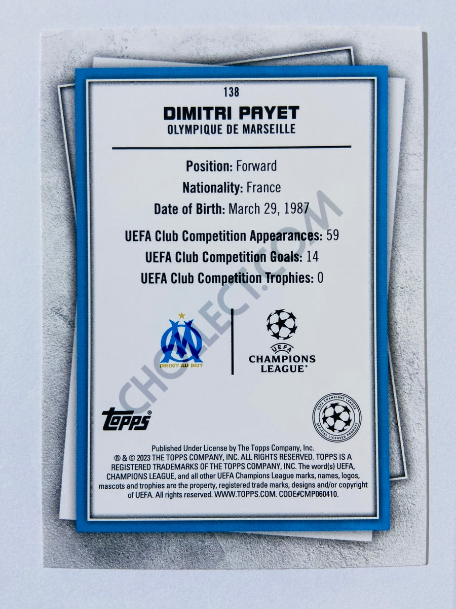 Dimitri Payet - Olympique de Marseille 2022-23 Topps UEFA Superstars #138