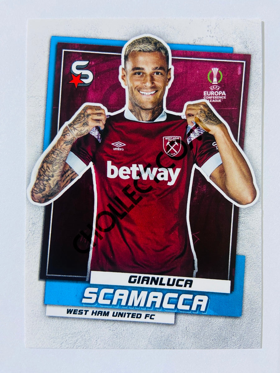 Gianluca Scamacca - West Ham United 2022-23 Topps UEFA Superstars #187