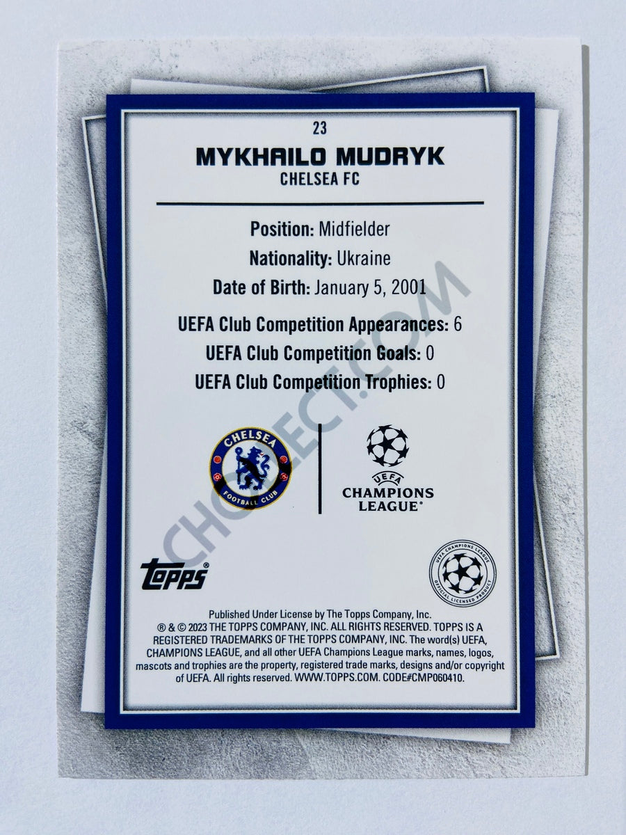 Mykhailo Mudryk - Chelsea 2022-23 Topps UEFA Superstars RC Rookie #23