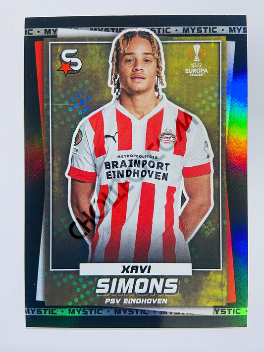 Xavi Simons - PSV Eindhoven 2022-23 Topps UEFA Superstars Mystic Parallel #155