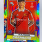 Alejandro Garnacho - Manchester United 2022-23 Topps UEFA Superstars Fire & Ice Limited Parallel RC Rookie #172