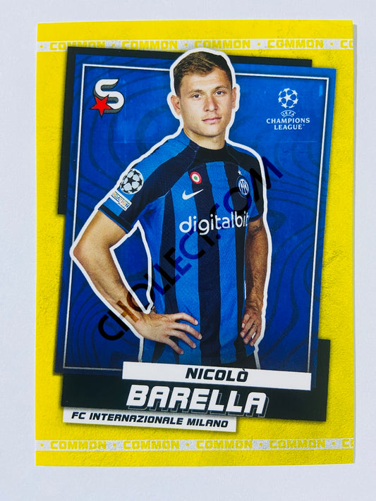 Nicolò Barella - FC Internazionale Milano 2022-23 Topps UEFA Superstars Common Yellow Parallel #81