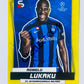 Romelu Lukaku - FC Internazionale Milano 2022-23 Topps UEFA Superstars Common Yellow Parallel #83