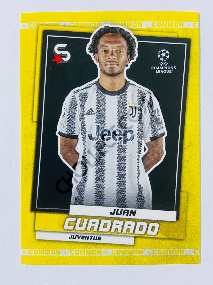 Juan Cuadrado - Juventus 2022-23 Topps UEFA Superstars Common Yellow Parallel #87