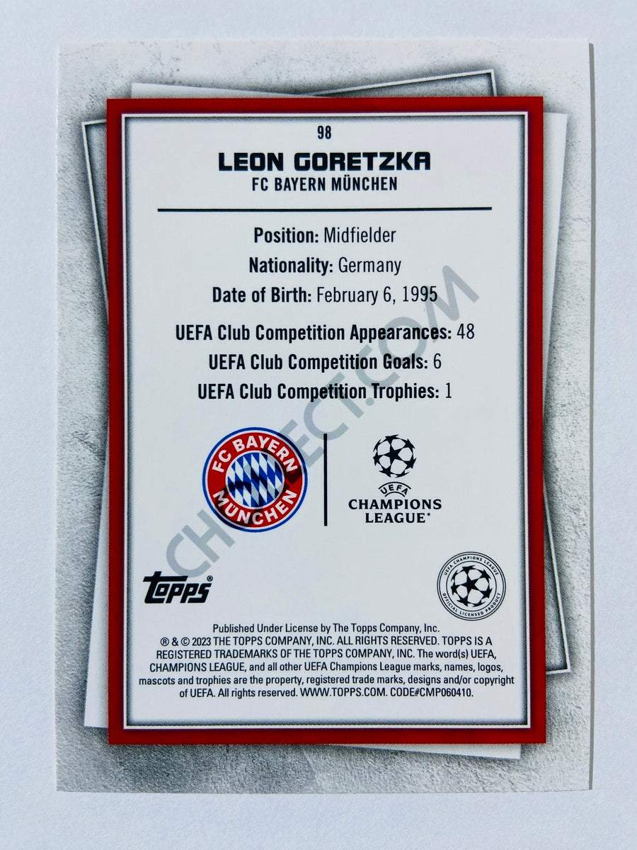 Leon Goretzka - FC Bayern München 2022-23 Topps UEFA Superstars Common Yellow Parallel #98