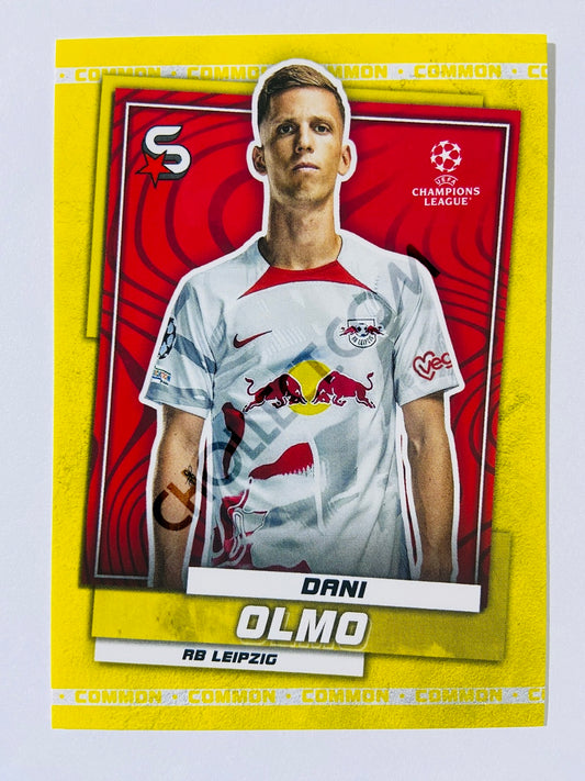 Dani Olmo - RB Leipzig 2022-23 Topps UEFA Superstars Common Yellow Parallel #118