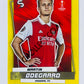 Martin Odegaard - Arsenal 2022-23 Topps UEFA Superstars Common Yellow Parallel #162