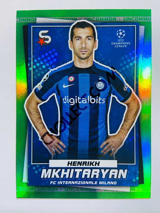 Henrikh Mkhitaryan - FC Internazionale Milano 2022-23 Topps UEFA Superstars Uncommon Green Parallel #79