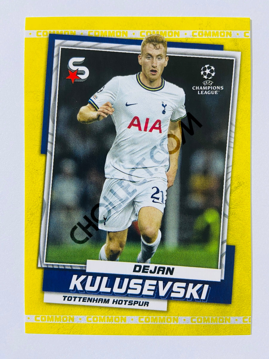 Dejan Kulusevski - Tottenham Hotspur 2022-23 Topps UEFA Superstars Common Yellow Action Image Variation #33