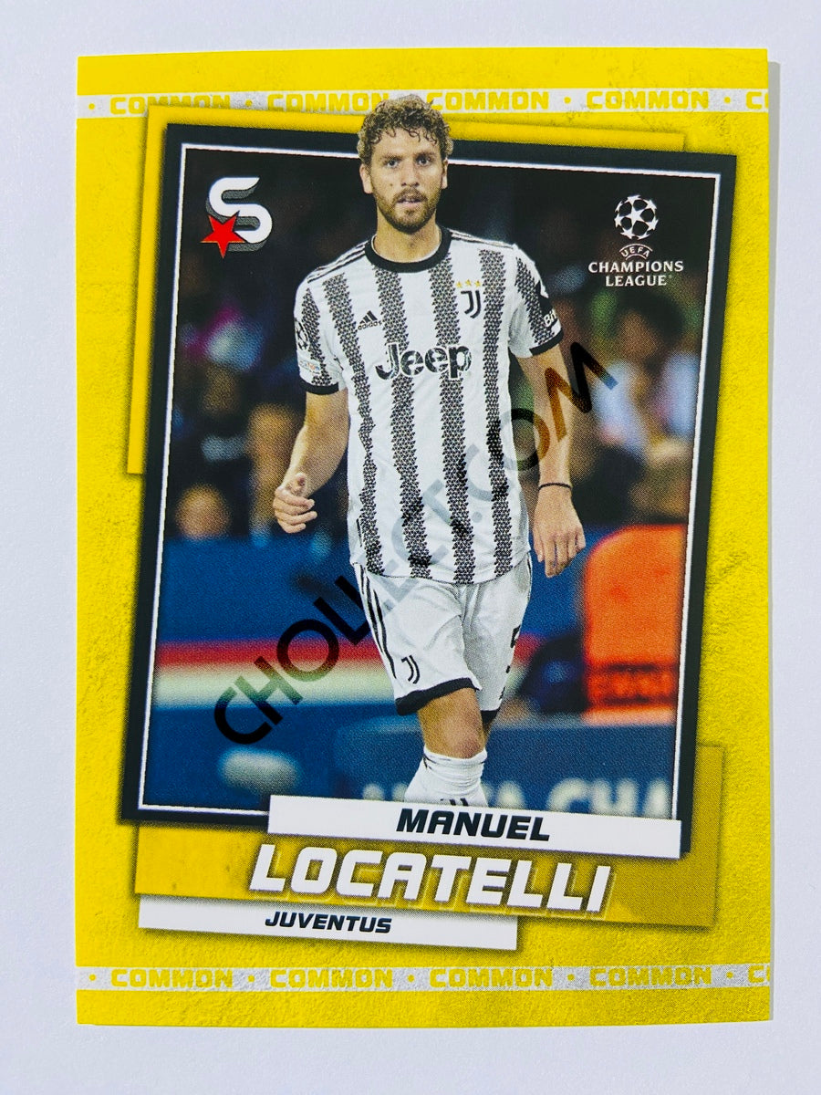 Manuel Locatelli - Juventus 2022-23 Topps UEFA Superstars Common Yellow Action Image Variation #90