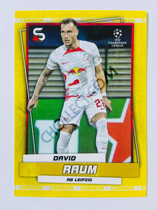 David Raum - RB Leipzig 2022-23 Topps UEFA Superstars Common Yellow Action Image Variation #117