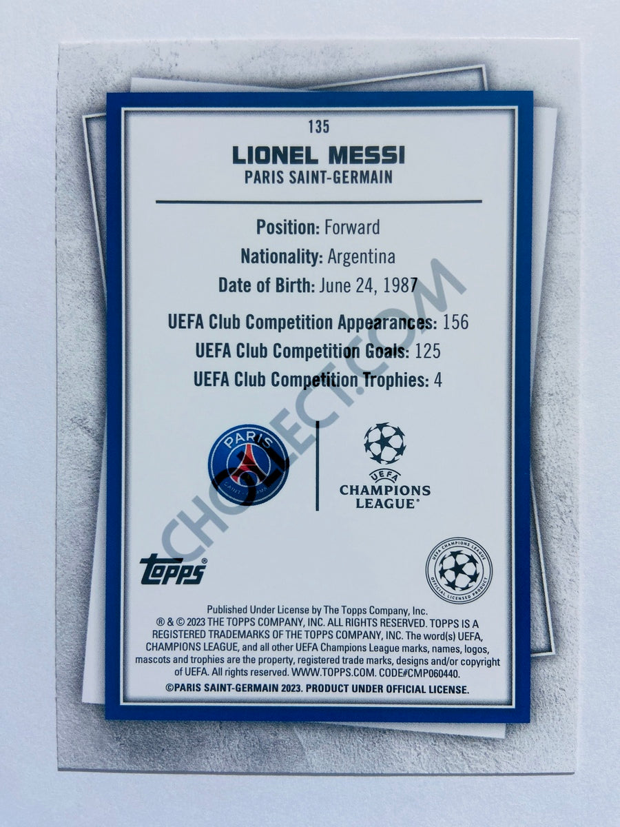 LIONEL MESSI red 5/5 #P-1 PERFECT10N topps competition UEFA 2022