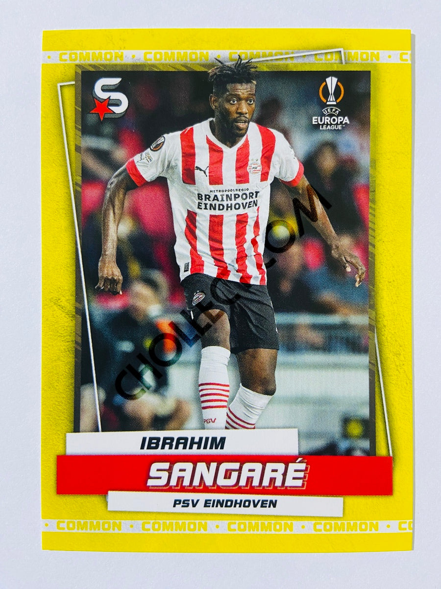 Ibrahim Sangare - PSV Eindhoven 2022-23 Topps UEFA Superstars Common Yellow Action Image Variation #156