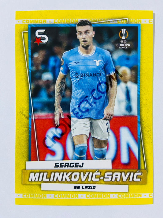 Sergej Milinković-Savić - SS Lazio 2022-23 Topps UEFA Superstars Common Yellow Action Image Variation #180