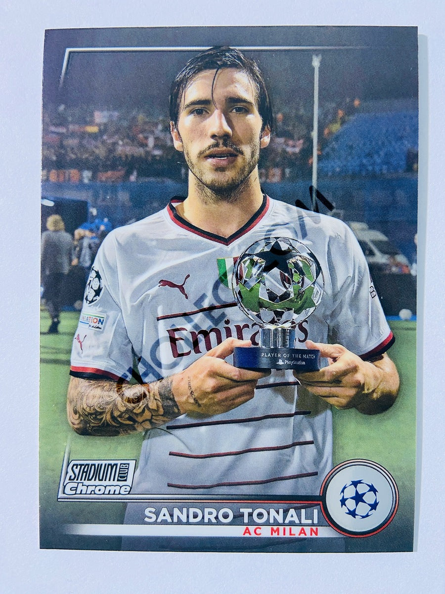 Sandro Tonali - AC Milan 2022-23 Topps Stadium Club Chrome UEFA Club Competitions #8