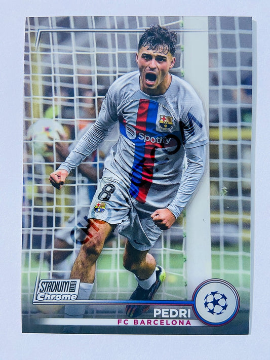 Pedri - FC Barcelona 2022-23 Topps Stadium Club Chrome UEFA Club Competitions #62