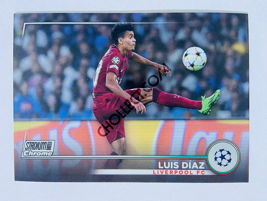 Luis Díaz - Liverpool FC 2022-23 Topps Stadium Club Chrome UEFA Club Competitions #75