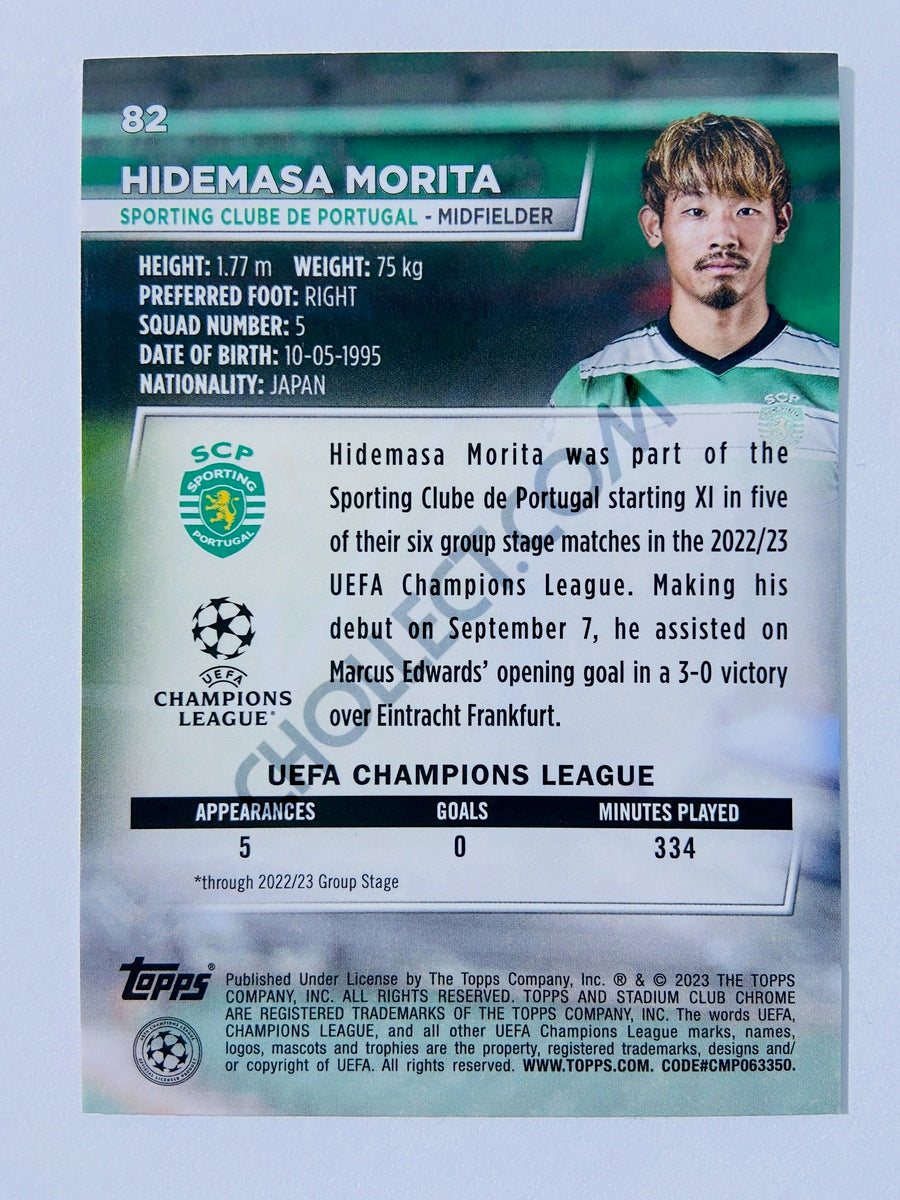 Hidemasa Morita - Sporting Clube de Portugal 2022-23 Topps Stadium Club Chrome UEFA Club Competitions #82