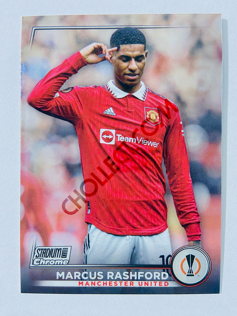 Marcus Rashford - Manchester United 2022-23 Topps Stadium Club Chrome UEFA Club Competitions #96