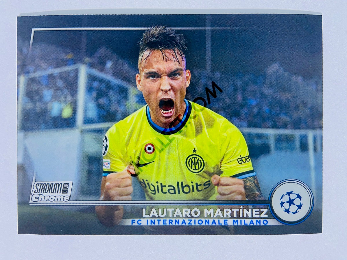 Lautaro Martínez - FC Internazionale Milano 2022-23 Topps Stadium Club Chrome UEFA Club Competitions #100