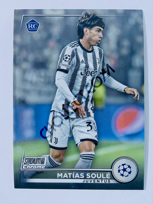 Matías Soulé - Juventus 2022-23 Topps Stadium Club Chrome UEFA Club Competitions RC Rookie #30