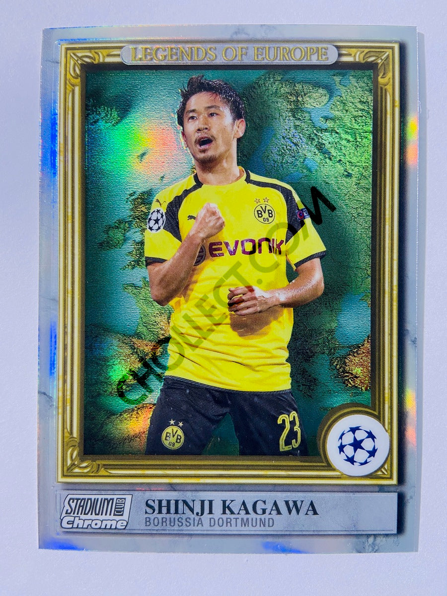 Shinji Kagawa - Borussia Dortmund 2022-23 Topps Stadium Club Chrome UEFA Club Competitions Legends of Europe Insert #LE-SK