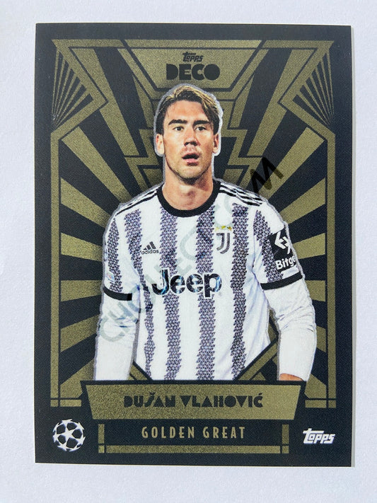 Dusan Vlahovic - Juventus 2022 Topps Deco EUFA Golden Great